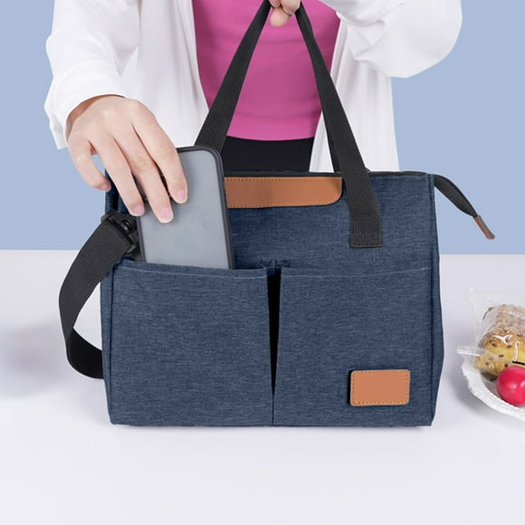 Bolsa de aislamiento triangular de gran capacidad, moderna y concisa, para viajes con comida, lonchera, bolsa de hielo para mantener la frescura, bolsa de aislamiento, paquete bento