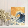 thumbnail image 2 of Qisvanset 12x16 Inch Kanagawa Wave Canvas Wall Art, Traditional Japanese Ukiyo-e Vintage Art Home Decor, 2 of 8