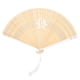 thumbnail image 1 of Ventilador de mano Jadeshay plegable de Bambú Color blanco, 1 of 8