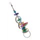 thumbnail image 5 of Bird Chew Rings Juguetes Para Animales Accesorios Para Jaulas Para Mascotas Suministros Para Pájaros 1 círculo colorido Colco Juguetes de madera para masticar pájaros, 5 of 8