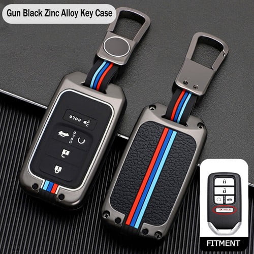 Car Key Fob Cover Case Protector Zinc Alloy Car Remote Key Cover Fob Case Holder For Honda Civic Accord CRV Pilot