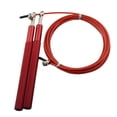 thumbnail image 1 of S SERENABLE Skipping Rope 300cm Adjustable Length Non Slip Handle Aerobic Exercises Personal Thin Red, 1 of 9