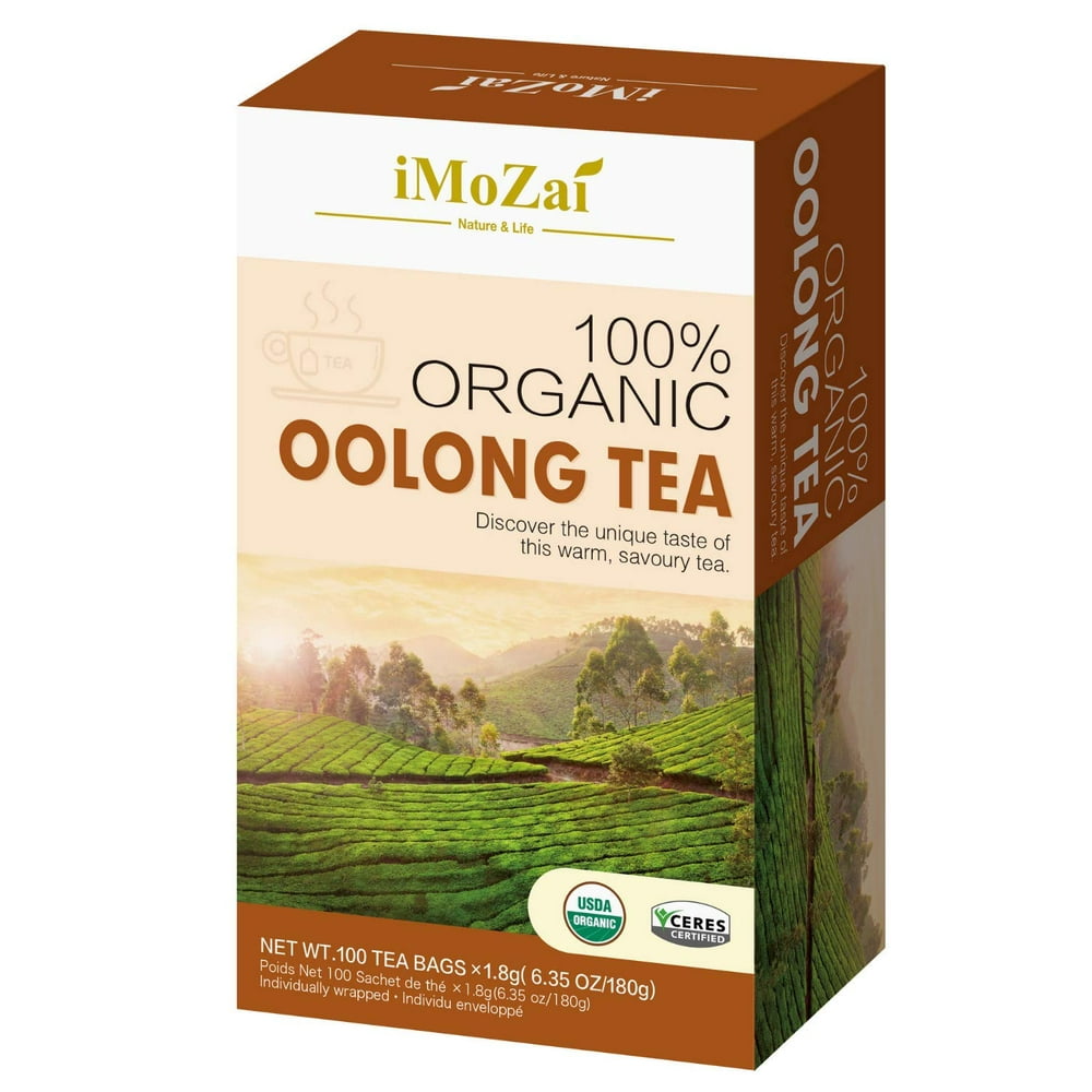 Imozai Organic Oolong Tea Bags 100 Count Individually Wrapped Walmart