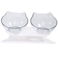 thumbnail image 5 of LEORX 1Pack Double Pet Bowls Plastic Dog Drinking Bowl for Pet Owners Shop Use, 5 of 8
