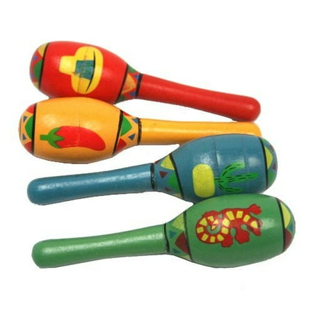 mini wooden fiesta maracas