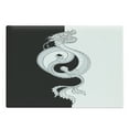 thumbnail image 1 of Kung Fu Cutting Board, Oriental Themed Swirling Dragon with Yin Yang, Decorative Tempered Glass Cutting and Serving Board, in 3 Sizes, by Ambesonne, 1 of 2