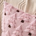 thumbnail image 5 of Clearance! Christmas Tree Decorative Throw Pillow Covers 18x18 Inch | Set of 2 Throw Pillow Cases, Soft Plush Cushion Covers, Xmas Home Decor Winter Holiday.Pink, 5 of 6