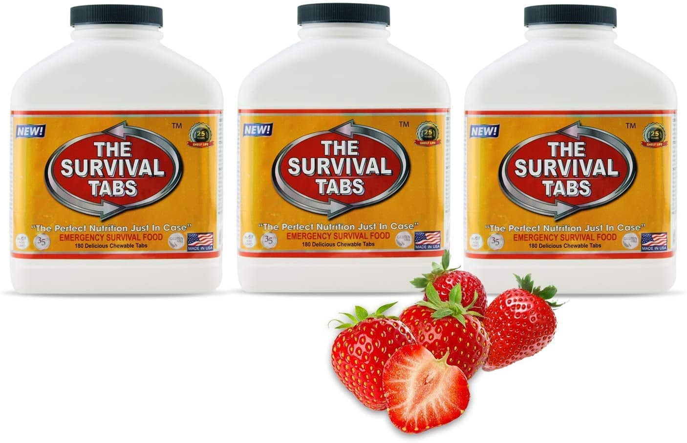 45 Days of Emergency Food Supply Strawberry 25Year Shelf Life