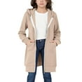 thumbnail image 6 of KAUOD Youth Boys Girls Long Hoodi𝐞s Jackets Zip up Cotton Coats Teen Kids Plain Oversized Sweatshirts Clothes with Pockets, 6 of 7