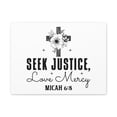 thumbnail image 4 of Scripture Walls Micah 6:8 Seek Justice Bible Verse Canvas Christian Wall Art Ready to Hang Unframed, 4 of 13