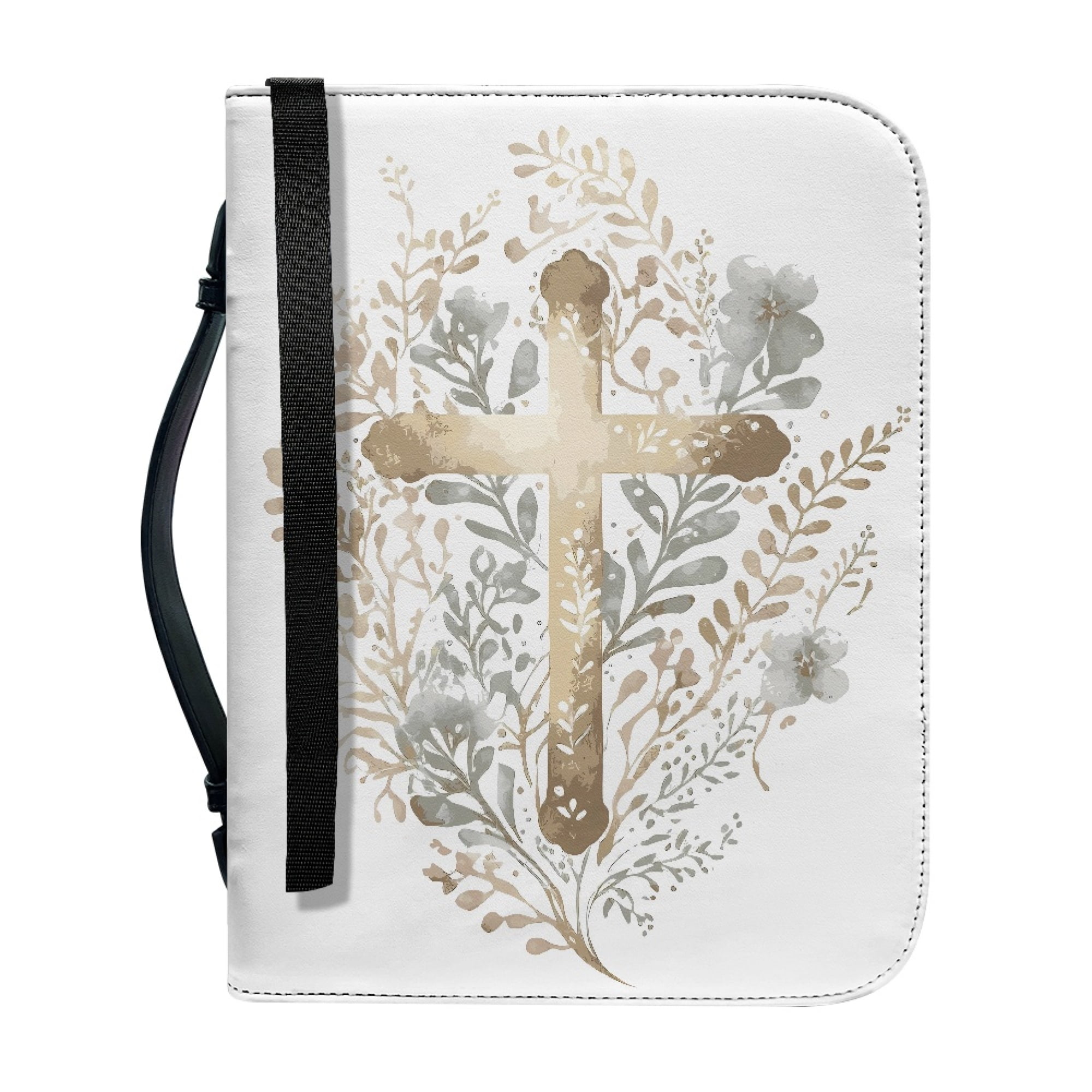 JINMUZAO Hallowmas Bible Case Flower Church Bag Bible Scripture Case Gift  Mother Ladies Adjustable Shoulder Strap 