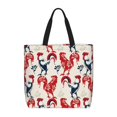 thumbnail image 1 of Balery Roosters Bolsa de Mano para Mujeres con Cremallera, Bolsa de Gimnasio con Compartimentos, Bolsa para Laptop, Bolsa para Trabajo, 1 of 7
