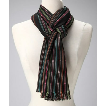 Diagonal Stripe Scarf - Amtal Women Multi Color Stripes Design Pashmina Shawl Oblong Casual Soft Scarf