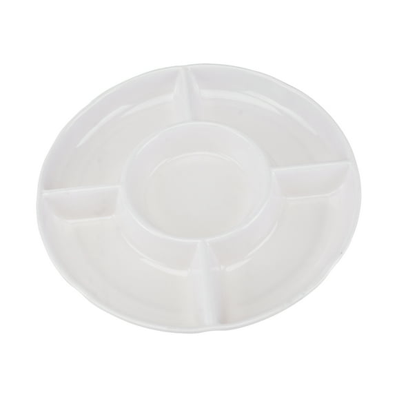 MEIBUTYUP -Section Food Tray, Kitchen Serving Plate for Appetizers, Snacks, and Meals