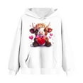 thumbnail image 5 of dazeni Teen Girls Cute Graphic Hoodies Trendy Funny Cow Heart Print Long Sleeve Sweatshirt Y2k Streetwear Hooded Pullover Tops, 5 of 5