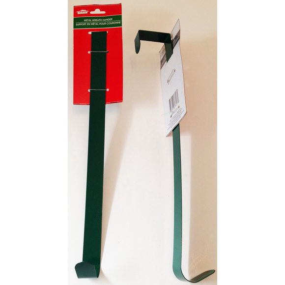 Casa De Navidad Corona De Metal Verde Bosque Percha De 14 Pulgadas (Paquete De 2)