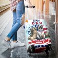 thumbnail image 3 of I'm a Siamese Dad and a Veteran, Nothing Scares me Happy Father's Day Travel Luggage Cover Cat Lover Kitten Owner Gifts Suitcase Dust Protective Decor - 00006, 3 of 5