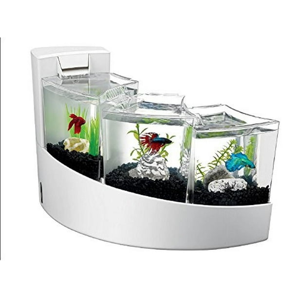Aqueon Betta Falls Aquarium, White