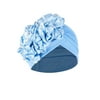 wendunide bucket hat sun hat womens Women Solid Beading India Hat Ruffle Cancer Chemo Hat Beanie Wrap Cap Sky Blue