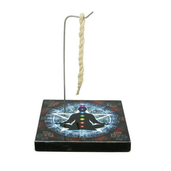 Soul Sticks 7 Chakras Rope Incense Holder Hanging Stand for Tibetan Incense Ropes and Incense Sticks