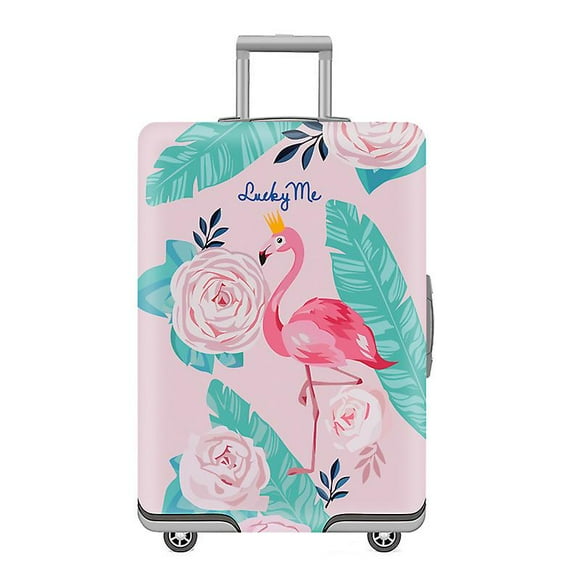 (pink Flamingos, (26-28inch Luggage Case))elastic Suitcase Cover Luggage Cover For 26-28 Inch Suitcase, Suitcase Protection Baggage Cover Traveling Pr