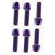 thumbnail image 5 of Kit de 6 tornillos para vástago de bicicleta, pernos para manillar, tornillos, suministros para reparación de discos de bicicleta Púrpura, 5 of 9
