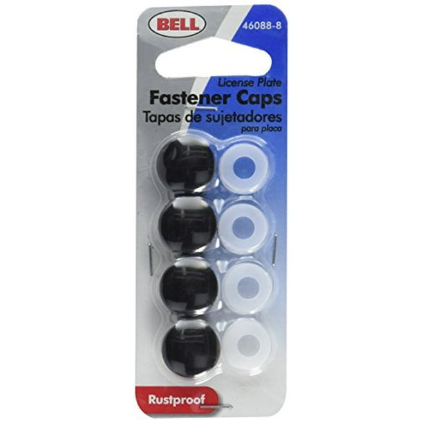 4 Black Auto License Plate License Frame Snap on Screw Covers Walmart