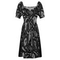 thumbnail image 4 of Vestido sin mangas de huesos vestido de mujer ropa vestidos de playa femeninos vestido, 4 of 5