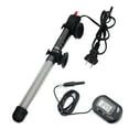 thumbnail image 1 of 100W Submersible Aquarium Heater with US Plug & Thermometer - Automatic Temperature Control (20-34℃/68-93°F), Glass Body, 85cm Cable, Waterproof Double Insulation for Freshwater Tanks up to 120L, 1 of 6