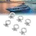 thumbnail image 1 of Track Mount Tie Down Eyelets, Easy Install Track Rail Adapter Stainless Steel Secure Fix 6 Pcs  for Trailers, 1 of 8