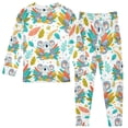 thumbnail image 2 of Dailycode Cotton Pajama Set Snug Fit Long Sleeve Top and Pants for 18M-8Y Koala with Plant, 2 of 7