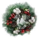 thumbnail image 1 of Christmas Cotton Pinecone Wreath, Multi Purpose Recyclable Hand Made Artificial Christmas Wreath  For New Year ANGGREK Artificial Christmas Wreath, 1 of 8
