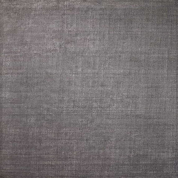 Ahgly Company Indoor Square Mid-Century Modern Carbon Gray Oriental Area Rugs, 7' Square