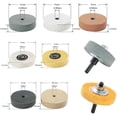 thumbnail image 5 of Buffing Polishing Wheel Kit 3 Inch,for Bench Buffer/Bench Grinder,Buffing Wheel Hole 3/8 Inch,Drill, 5 of 5
