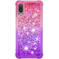 thumbnail image 2 of case for Samsung Galaxy A02 Case for Women,Samsung Galaxy M02 Creativity Clear Gradient Quicksand Glitter Flowing Liquid Floating Case Bling Diamond Sparkle Cover for Galaxy A02 JB Pink Mauve, 2 of 14