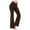 Brown, variant on Htigea Women's Bootcut Leggings V Crossover High Waisted Flare Pants Workout Yoga Pants with Pockets Butt Lifting Bell Bottoms for Women Today Sales Brown,S