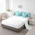 thumbnail image 3 of YST Kids Ocean Shark Cartoon Comforter Set, Marine Themed Bedding, 7 Pieces, King, 3 of 4