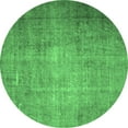 thumbnail image 1 of Ahgly Company Indoor Round Persian Emerald Green Traditional Area Rugs, 7' Round, 1 of 4