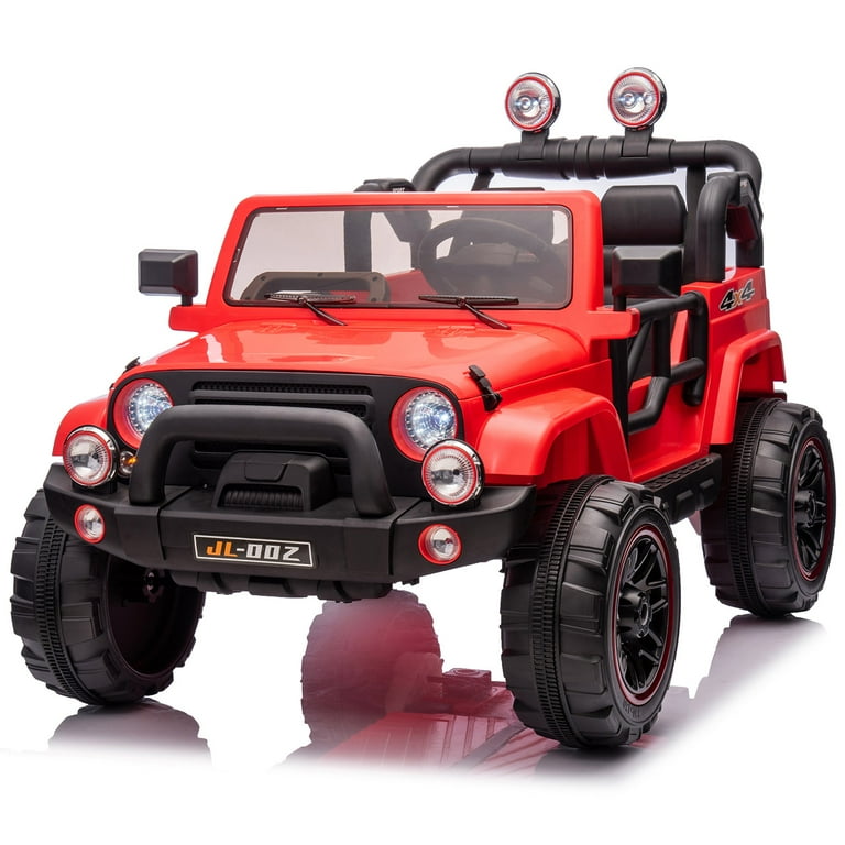 12V Electric Kids Ride On Truck Jeep Speeds MP3 LED Remote