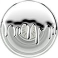 thumbnail image 2 of PopSockets Premium Grip with Swappable Top for Cell Phones, PopGrip Chrome Drip Silver, 2 of 5