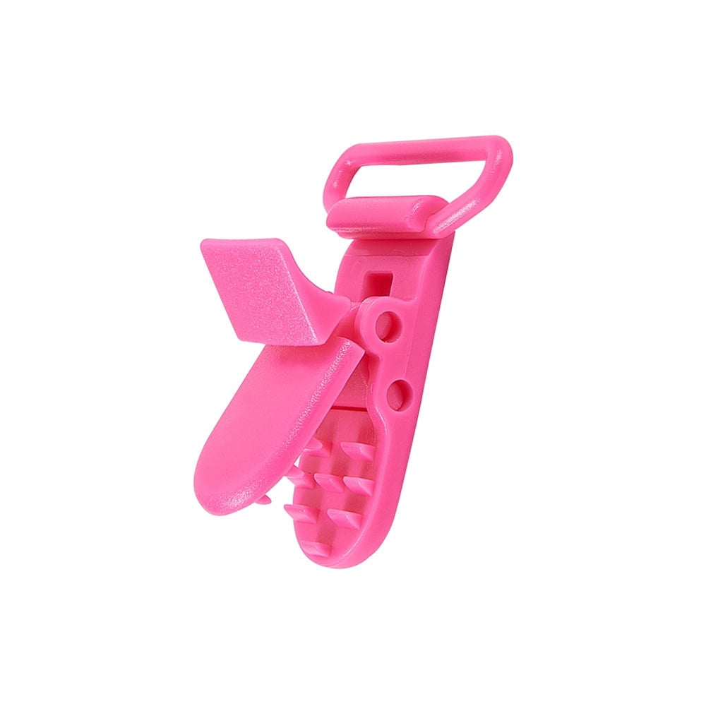 80 PCS 20 Color Plastic Pacifier Suspender Clips Holder for Dummy Soother Toy Teething Ring Leash Bib Snap Holder Clip Snap