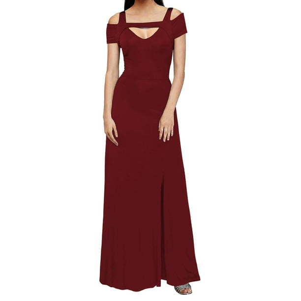 Gibobby Vestido de noche mujer Último patrón Sexy manga corta vestidos de mujer fiesta Clubwear desgaste vestidos de cadera(Rojo,G)