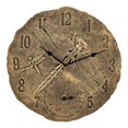 thumbnail image 1 of Wall Clock Waterproof Indoor Outdoor with Temperature Display Resin Statue Hanging Watches Clocks for Kitchen Porch, 1 of 9