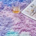 thumbnail image 5 of TWINNIS Shaggy Rainbow Area Rugs For KLids, Colorful Fluffy Carpet For Living Room Bedroom Nursery Room, 5'x8',Blue/Purple, 5 of 7