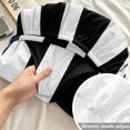 thumbnail image 4 of Twin Sze Fitted Sheet Set - Anchor Black 2 Piece Bedding Sets 16" Deep Pocket Fitted Sheet with 1 Pillowcase, Modern Navy Blue White Striped Nautical Brushed Microfiber Hotel Luxury Bed Sheets, 4 of 9