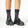 thumbnail image 4 of Honeii Basketball Print Children's Colorful Socks,Unisex Kids and Toddlers' Cushioned Sock,Kids Athletic Crew Socks,for Everyday Wear and Sports, 4 of 5