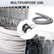 thumbnail image 5 of Uxcell 30 Paquete de Abrazaderas de Cable 0.55" Acero Inoxidable 304 Goma Forma U para Tubo, 5 of 7