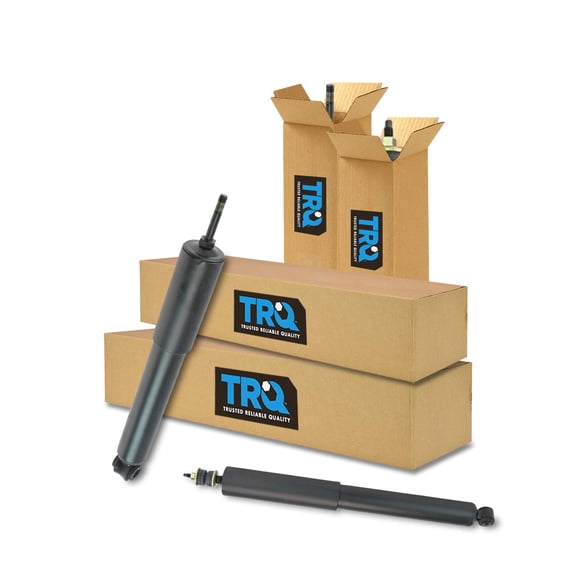 TRQ Front & Rear Shock Absorbers LH & RH Kit Set of 4 for Ford E Series Van New SBA60429 Fits select: 1992-2014 FORD ECONOLINE