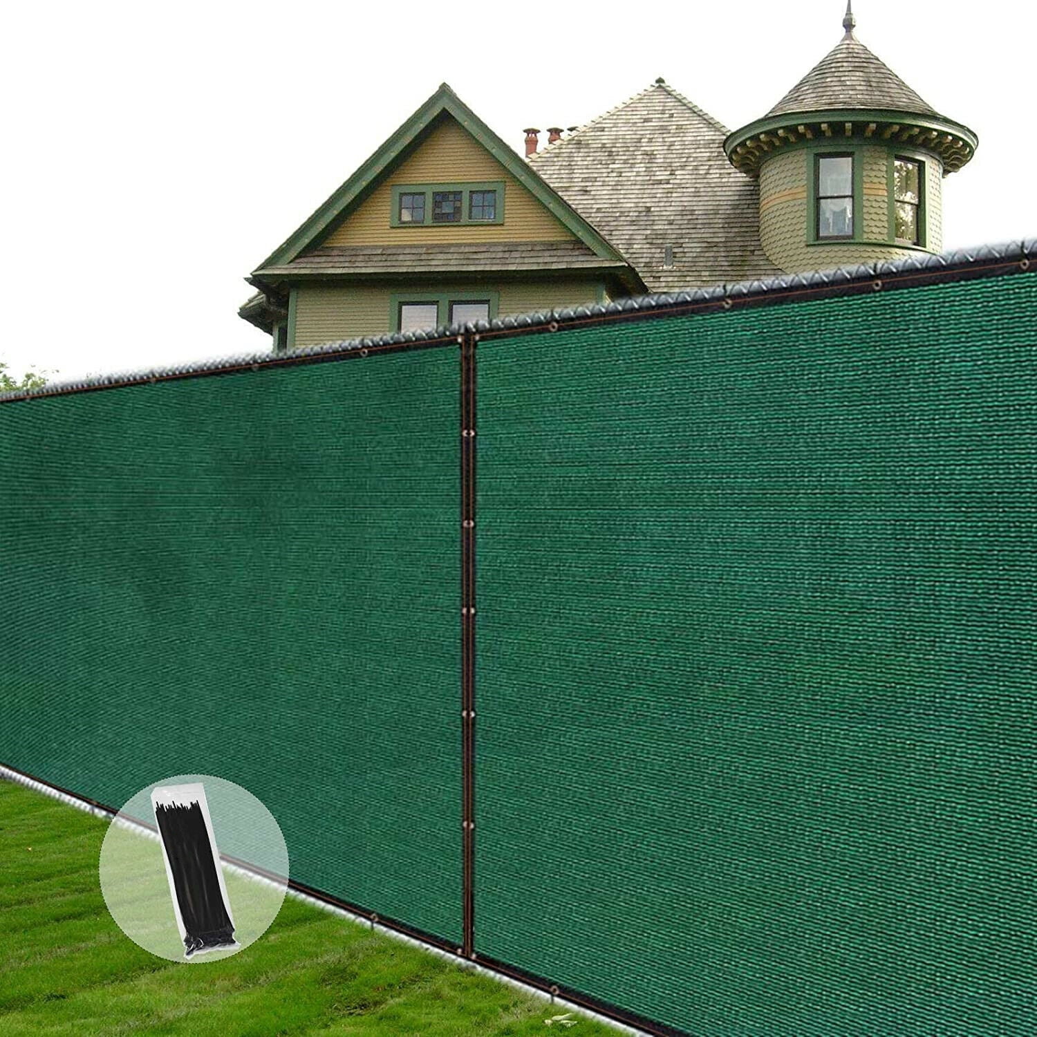 Windscreen Mesh Black 3' 4' 5' 6' tall Fence Windscreen Privacy Screen Shade Cover Mesh ...