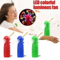 thumbnail image 4 of 1PC Portable Handheld Mini LED Flashing Light Fan AAA Battery Powered Random Color For Cooling, 4 of 7